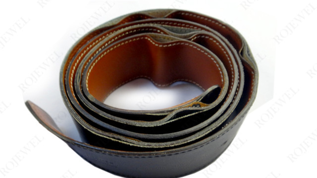 愛馬仕（Hermes）皮帶粘合縫線封邊油前后對(duì)比